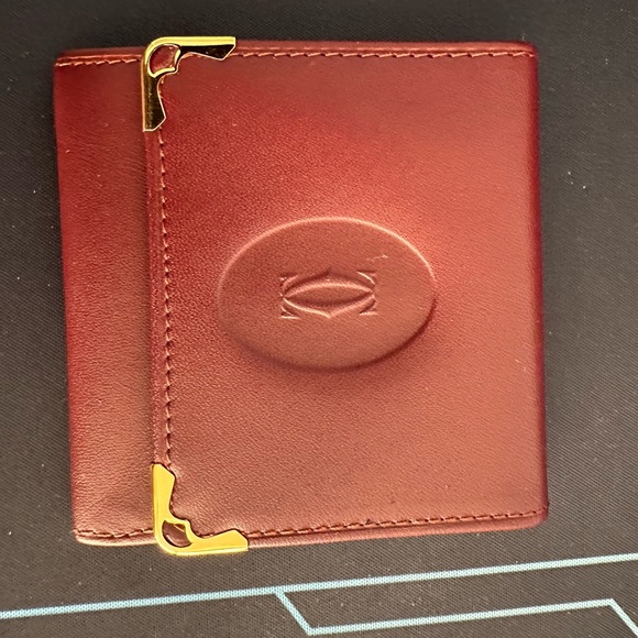 Cartier Red Leather Wallet - Picture 5 of 7